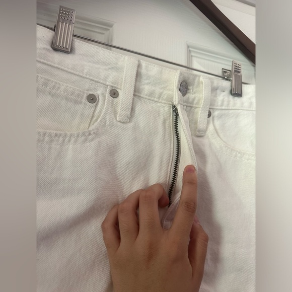 Madewell Relaxed Denim Shorts in Tile White Womens size 23 - Picture 5 of 11